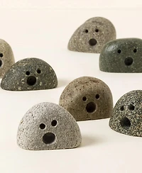 Uncommon Goods Garden Ghosts Hand-Carved Stone Figurines, Set of 3