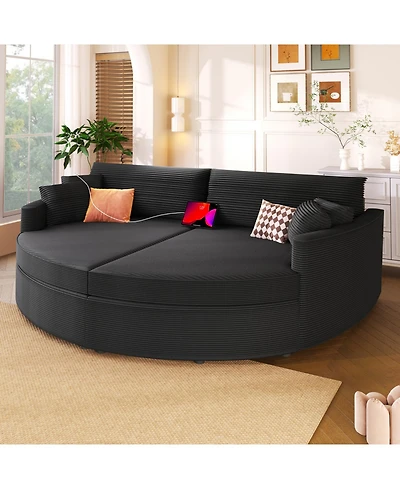 Streamdale Furniture Oversized Double Chaise Lounge Sofa