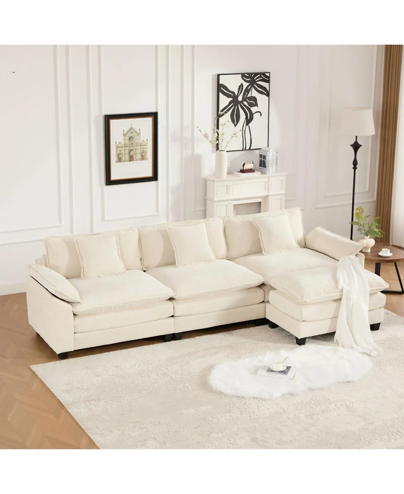 Streamdale Cloud Couch: Flexible, Modular Chenille Sofa for Ultimate Comfort