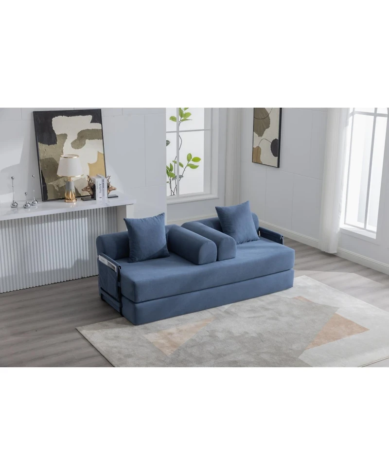 Streamdale Foldable & Compressible Sofa with Metal Frame for Small Spaces