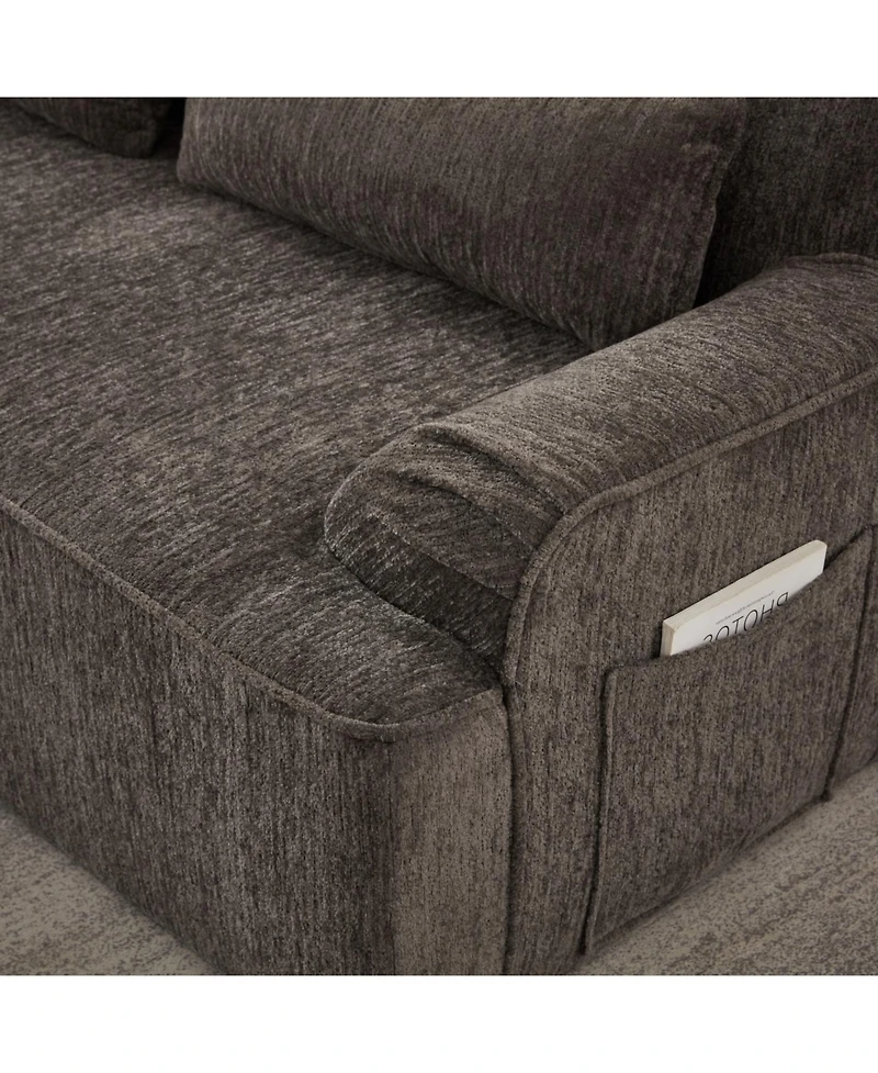 Streamdale Furniture Streamdale Chenille L-Shape Luxury Sectional Sofa