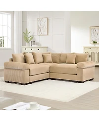 Streamdale Oversized Cloud Modular Sectional Couch, Convertible, Deep Seat, Camel
