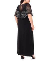 Msk Plus Crewneck Faraj Maxi Dress