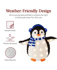 Best Choice Products 2-Piece Lighted 3ft Pop-Up Penguin Family Outdoor Christmas Decoration w/ 150 Led Lights