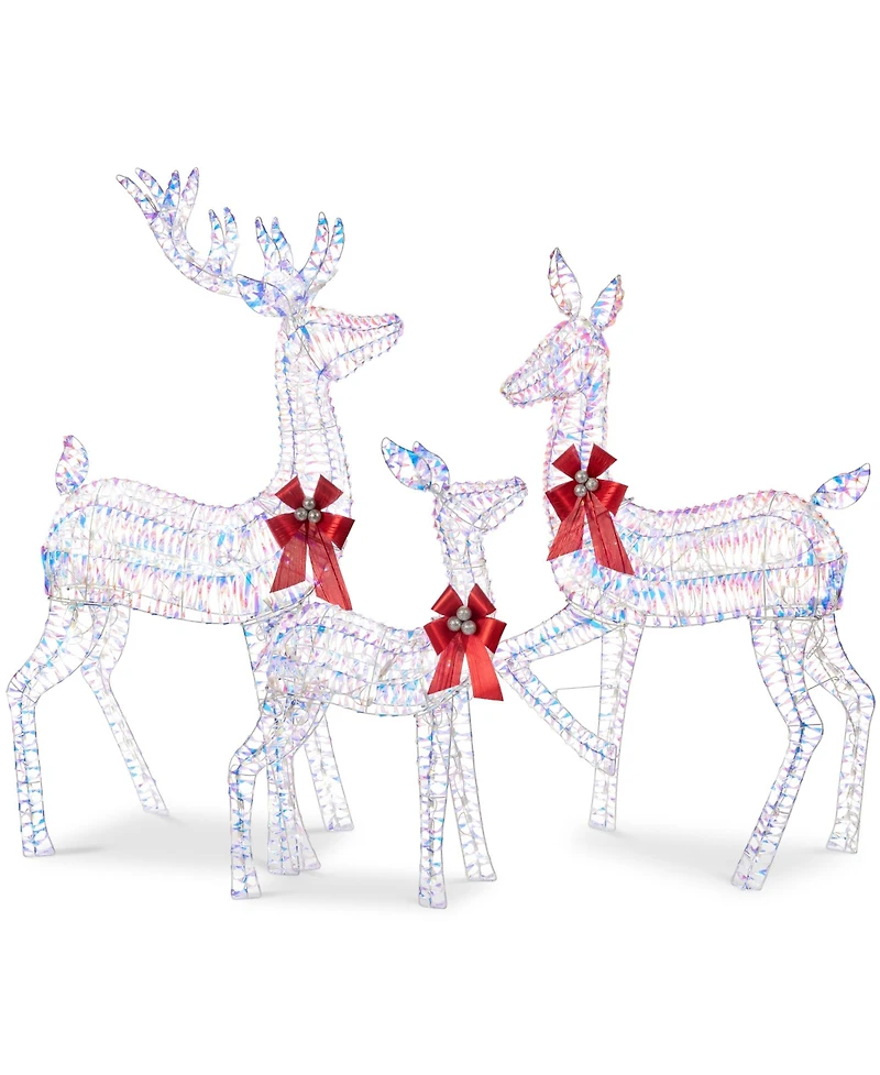 Best Choice Products 3-Piece Lighted Christmas Deer Set Outdoor Yard Decoration with 360 Led Lights, Stakes