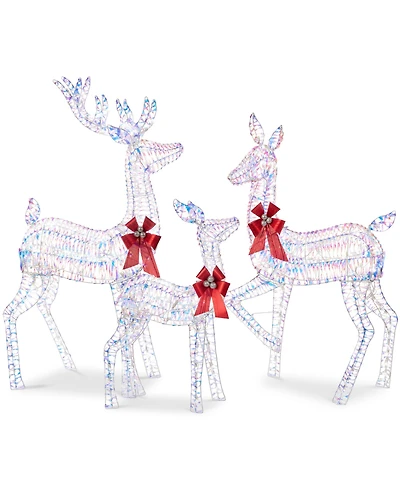 Best Choice Products 3-Piece Lighted Christmas Deer Set Outdoor Yard Decoration with 360 Led Lights, Stakes