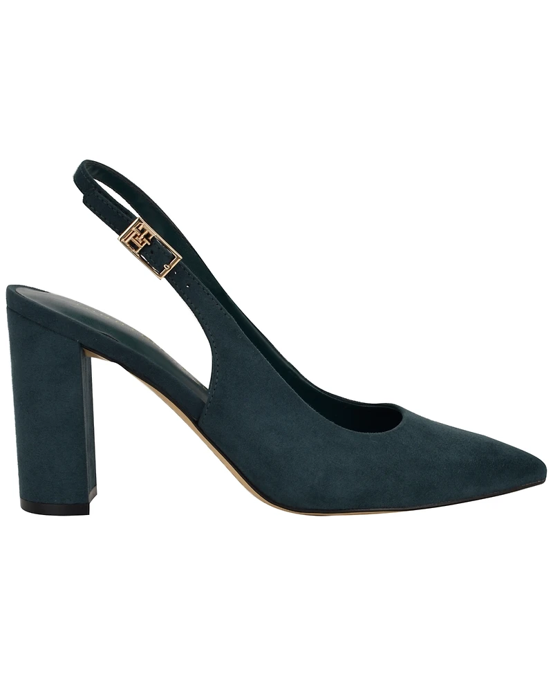 Tommy Hilfiger Women's Azalee High Block Heel Slingback Pumps