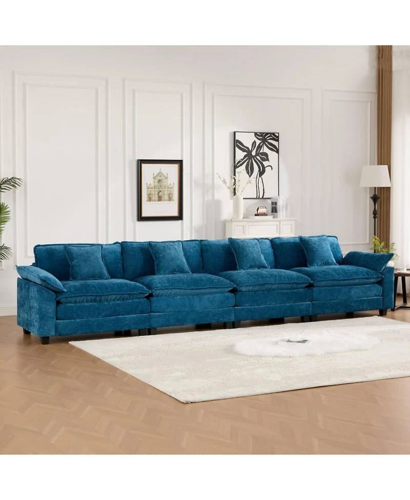 Streamdale Cloud Couch: Flexible, Modular Chenille Sofa for Ultimate Comfort