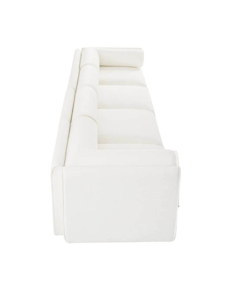 Streamdale Furniture Modular Sectional Sofa with Storage, White