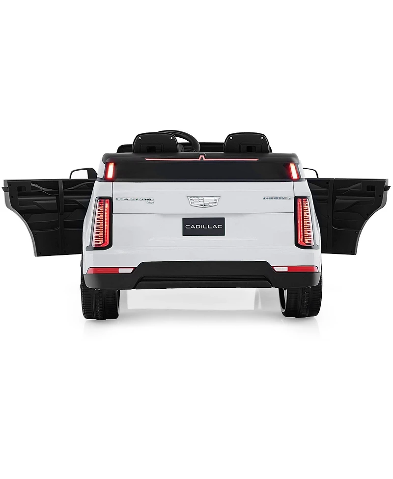 Hongge 24V Licensed Cadillac Two-Seater Ride-On Truck with Remote Control - White