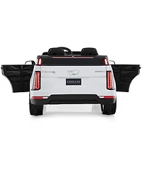 Hongge 24V Licensed Cadillac Two-Seater Ride-On Truck with Remote Control - White