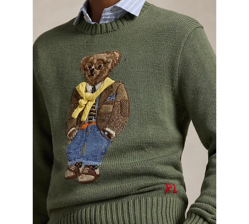 Polo Ralph Lauren Men's Bear Graphic Crewneck Sweater