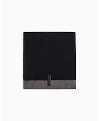A|X Armani Exchange Men's Cozy Lab Ribbed Color Block Scarf