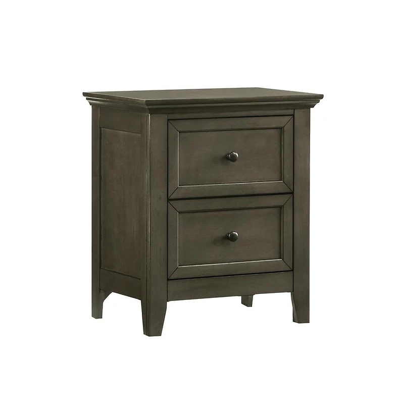 Intercon Nightstand, 2 Drawer in Gray