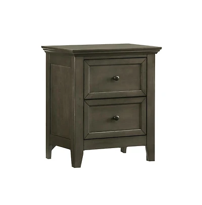 Intercon Nightstand, 2 Drawer in Gray