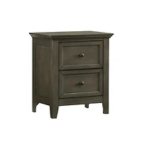Intercon Nightstand, 2 Drawer in Gray