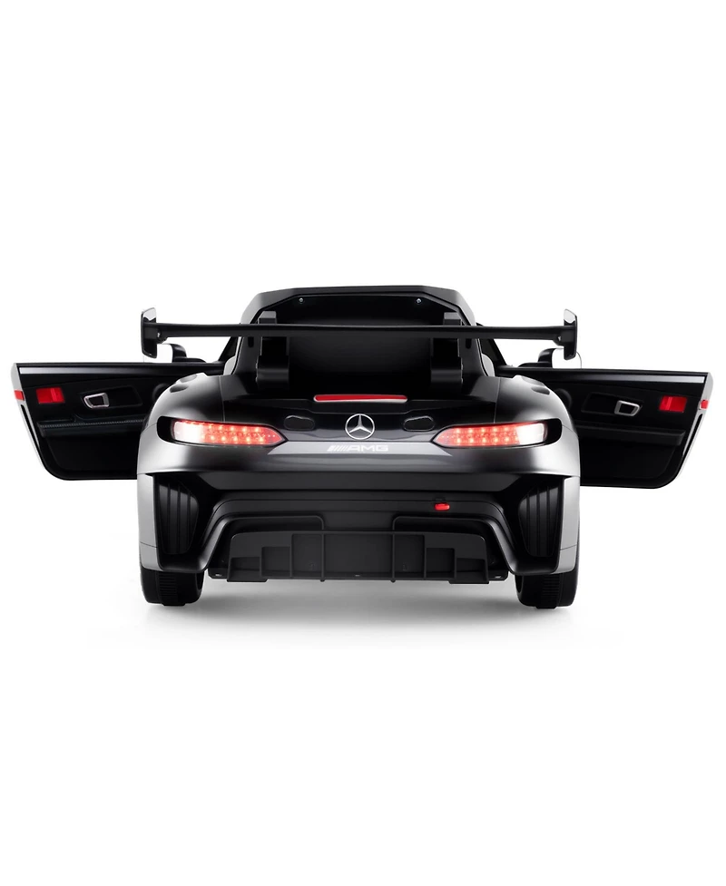 Hongge 12V Licensed Mercedes-amg GT3 Ride-On Car for Kids with Adjustable Speed - Black