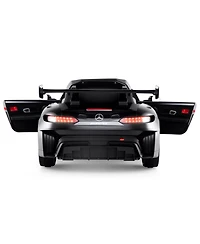 Hongge 12V Licensed Mercedes-amg GT3 Ride-On Car for Kids with Adjustable Speed - Black