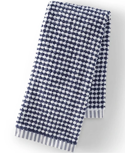 Lands' End Quick-Dry Cotton Textured Gingham Hand Towel