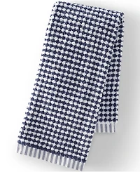 Lands' End Quick-Dry Cotton Textured Gingham Hand Towel