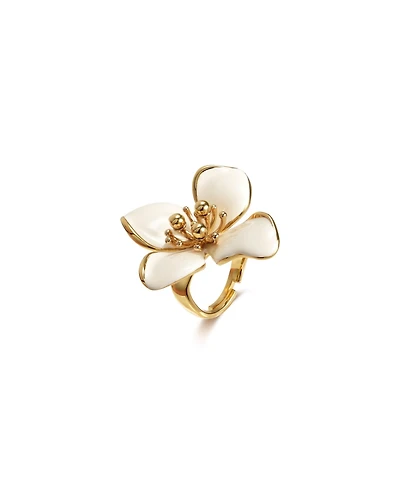 Retro Chic Large Iris Blossom Ring