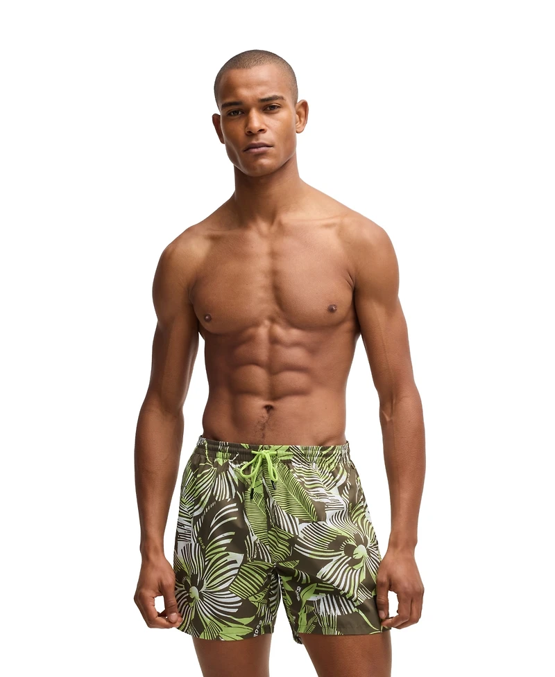 Boss by Hugo Men's Monogram Swim Shorts