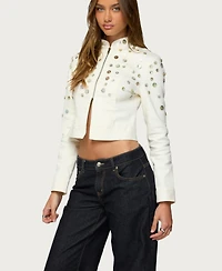 Edikted Women's Elira Iridescent Fitted Jacket