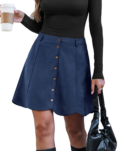 Cupshe Women's Cider & Spice Orange Mini Skirt