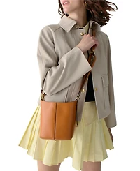 kate spade new york Halo Mini Smooth Leather Bucket Bag