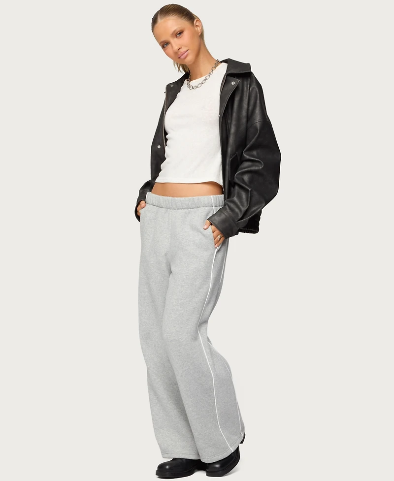 Edikted Womens Petite Autumn Sweatpants