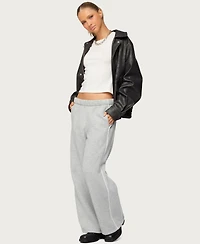 Edikted Womens Petite Autumn Sweatpants