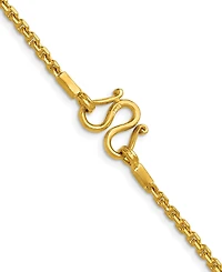 Macy's Cable Chain Necklace in 24k Yellow Gold