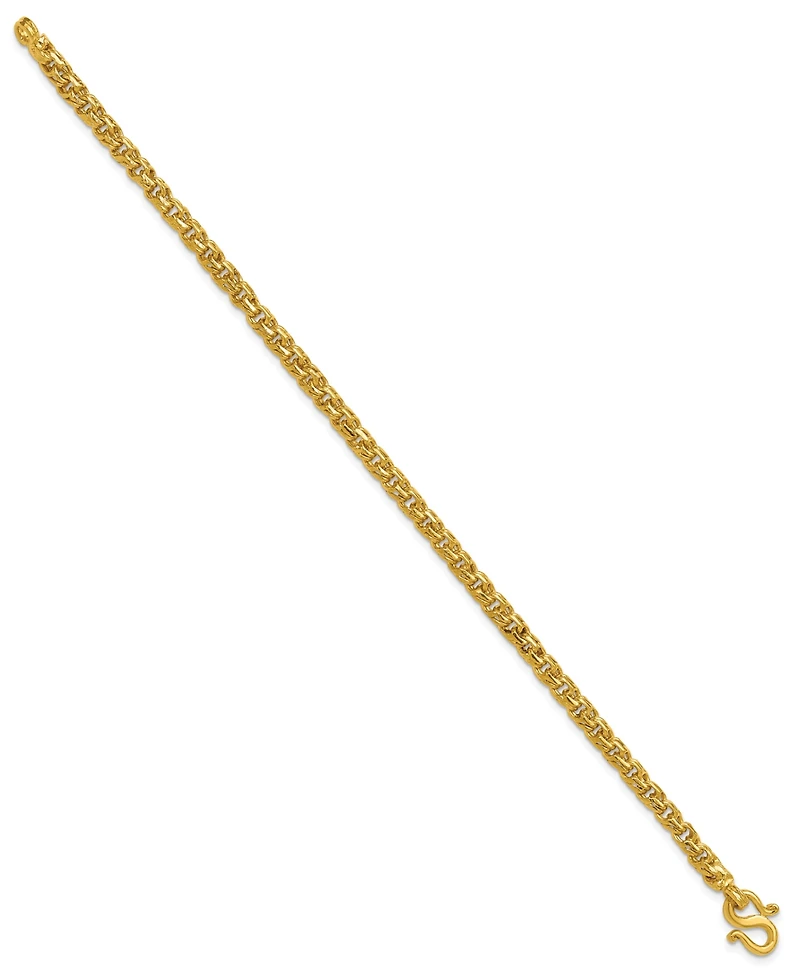 Macy's Curb Chain Bracelet in 24k Yellow Gold
