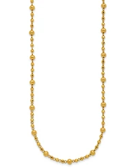 Macy's Beaded Chain Necklace in 24k Yellow Gold