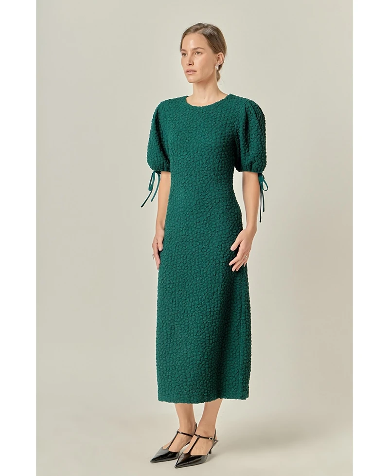 English Factory Women's Smocked Midi Dress