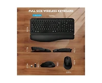 risokeys Wireless Keyboard and Mouse Combo - 2.4G Cordless Set for Computer, Laptop, Pc