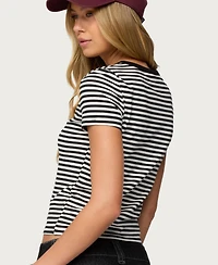 Edikted Women's Nessie Striped T Shirt