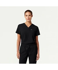 Jaanuu Plus Rhena 1-Pocket Classic V-Neck Scrub Top