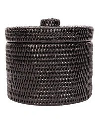 Artifacts Rattan Round Single Tissue Roll Box