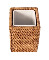 Artifacts Rattan Square Tumbler with Ceramic Insert