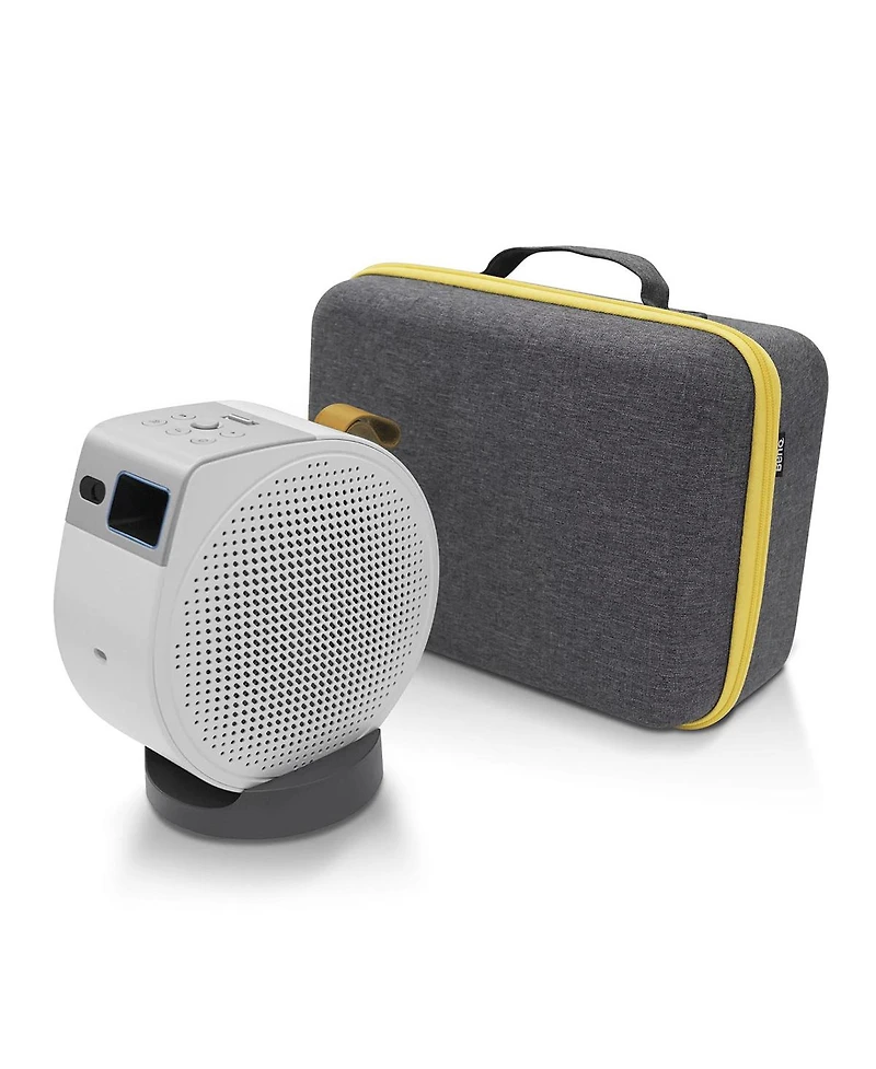 BenQ GV32 Full Hd Hdr Led Dlp Smart Ceiling Projector, White, Bundle with Carry Case