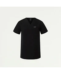 Jaanuu Women's Classic V-Neck Scrub Top with 1 Pocket