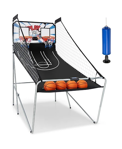 Hongge Indoor Electronic Double Basketball Game with Led Scoring and 4 Balls