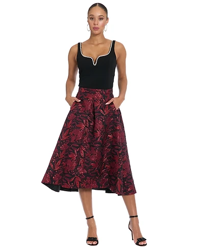 Muse Plus Size Pleated Ballgown Skirt