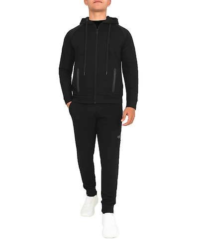 Blu Rock Men's Slim-Fit Tech Fleece Hoodie and Jogger Sweatpants, 2-Piece Set