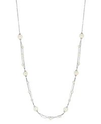 Effy Collection Freshwater Pearl (4-7.5mm) Chain Necklace in Sterling Silver