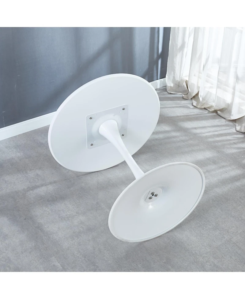 Streamdale Furniture 31.5" White Tulip Dining Table for 2-4 People