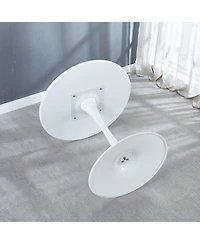 Streamdale Furniture 31.5" White Tulip Dining Table for 2-4 People