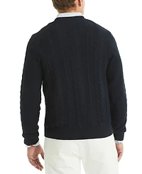 Nautica Men's Cable-Knit Crewneck Sweater