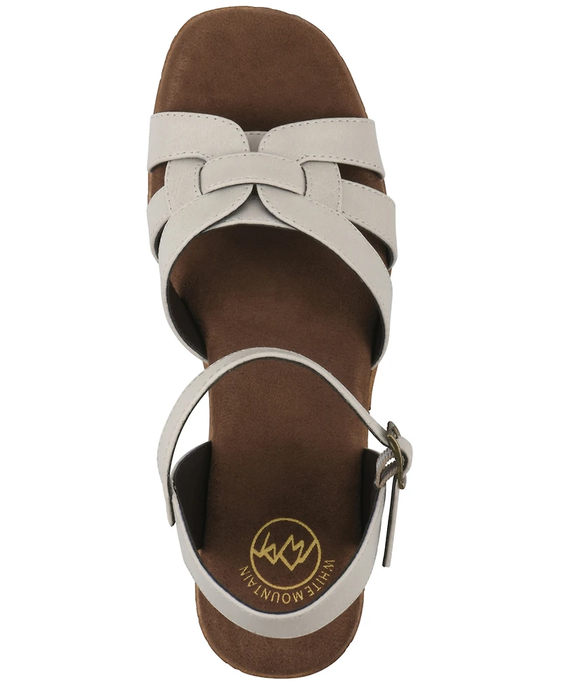 White Mountain Women's Barista Platform Sandal
